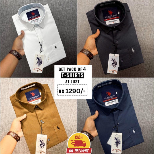 Men's Premium Full Sleeves Shirts | Pack of 4