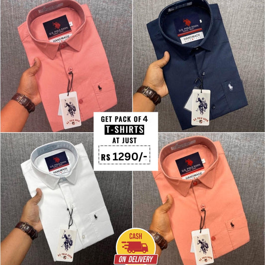 Men's Premium Full Sleeves Shirts | Pack of 4